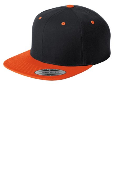 Black and orange Snapback cap Sport-Tek