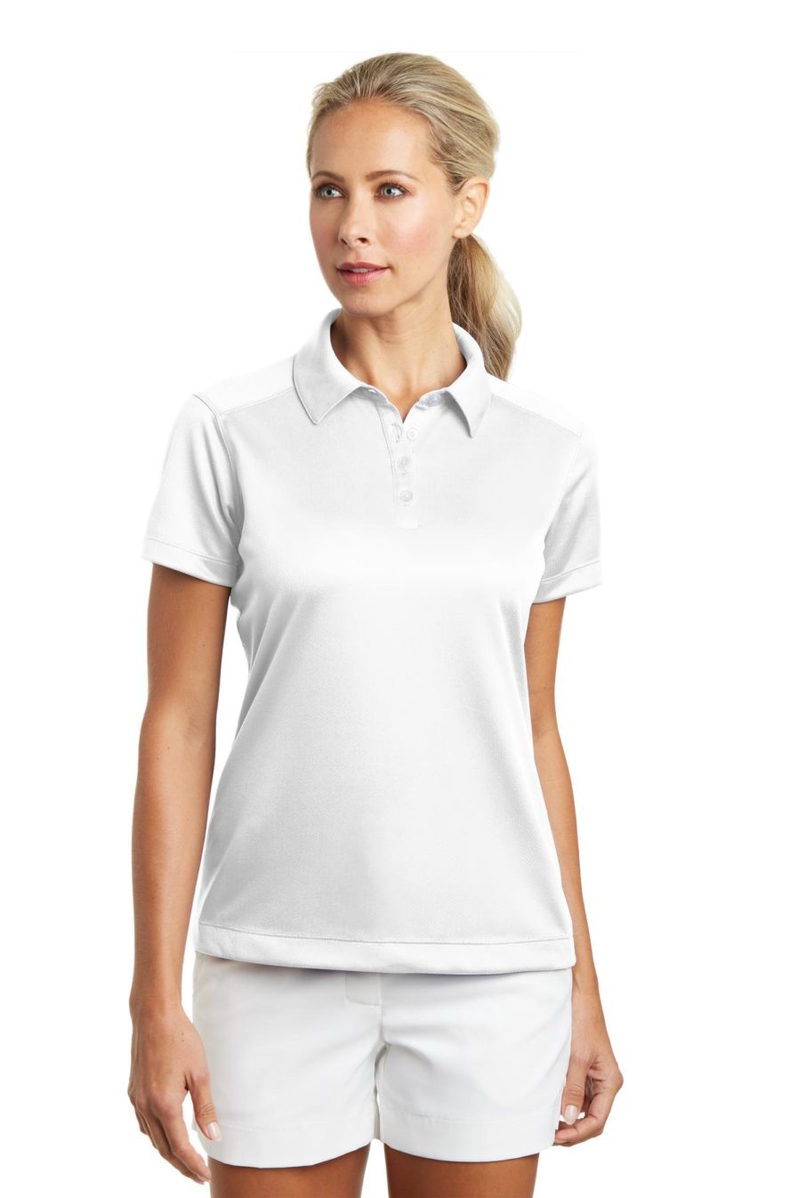 354064 - Nike Golf - Ladies Dri-FIT Pebble Texture Polo - Safari Sun