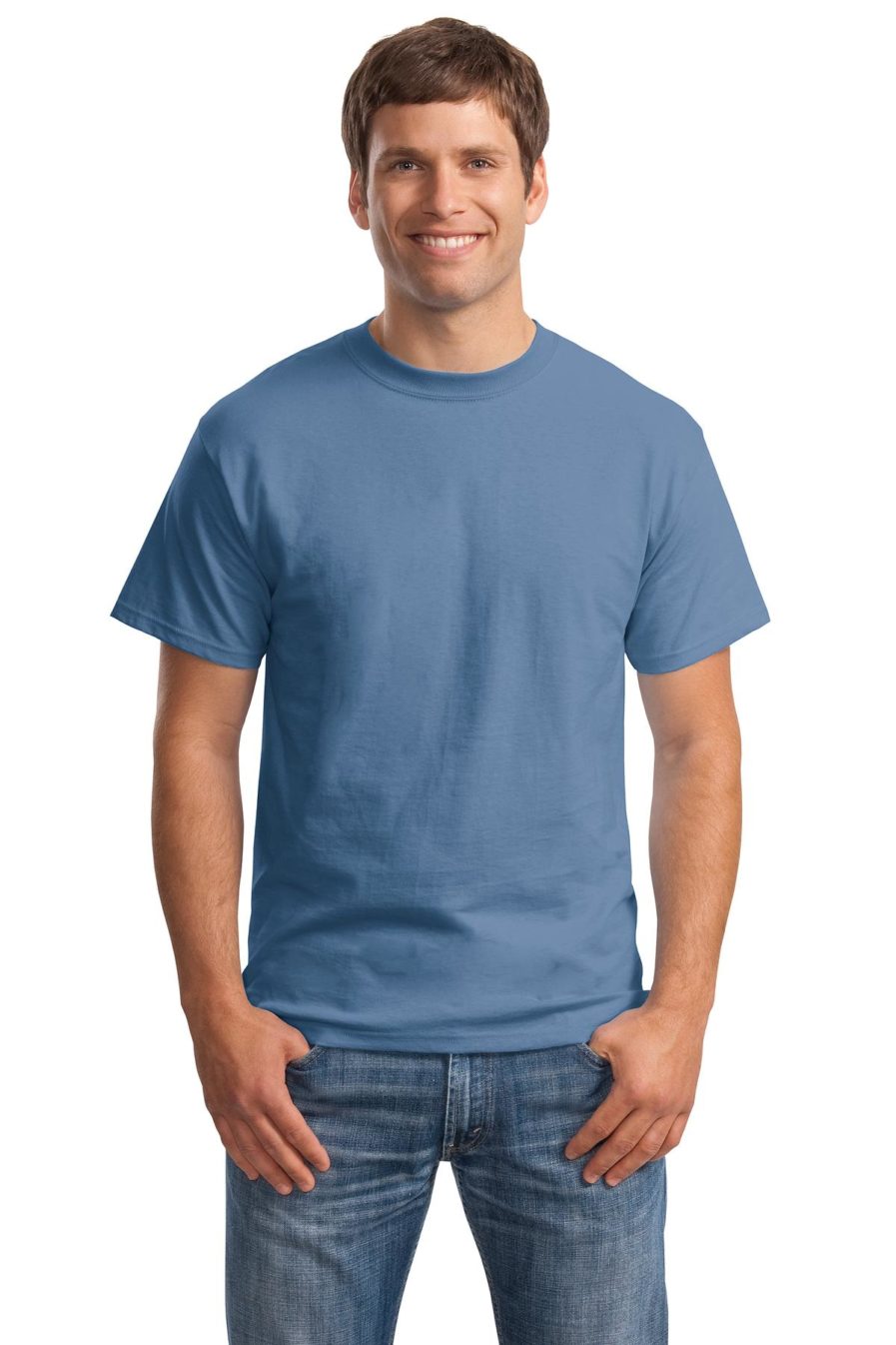 Hanes Beefy T Denim Blue Tee