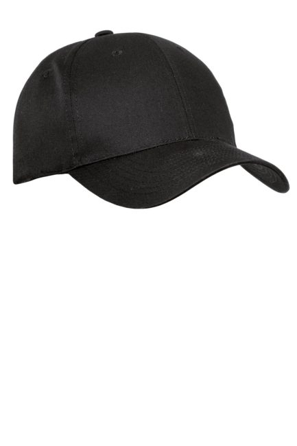 Black fine Twill Cap