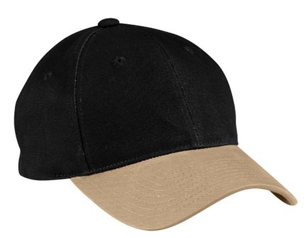 Black And Sand two tone twill cap