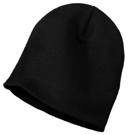 Black knit skull cap