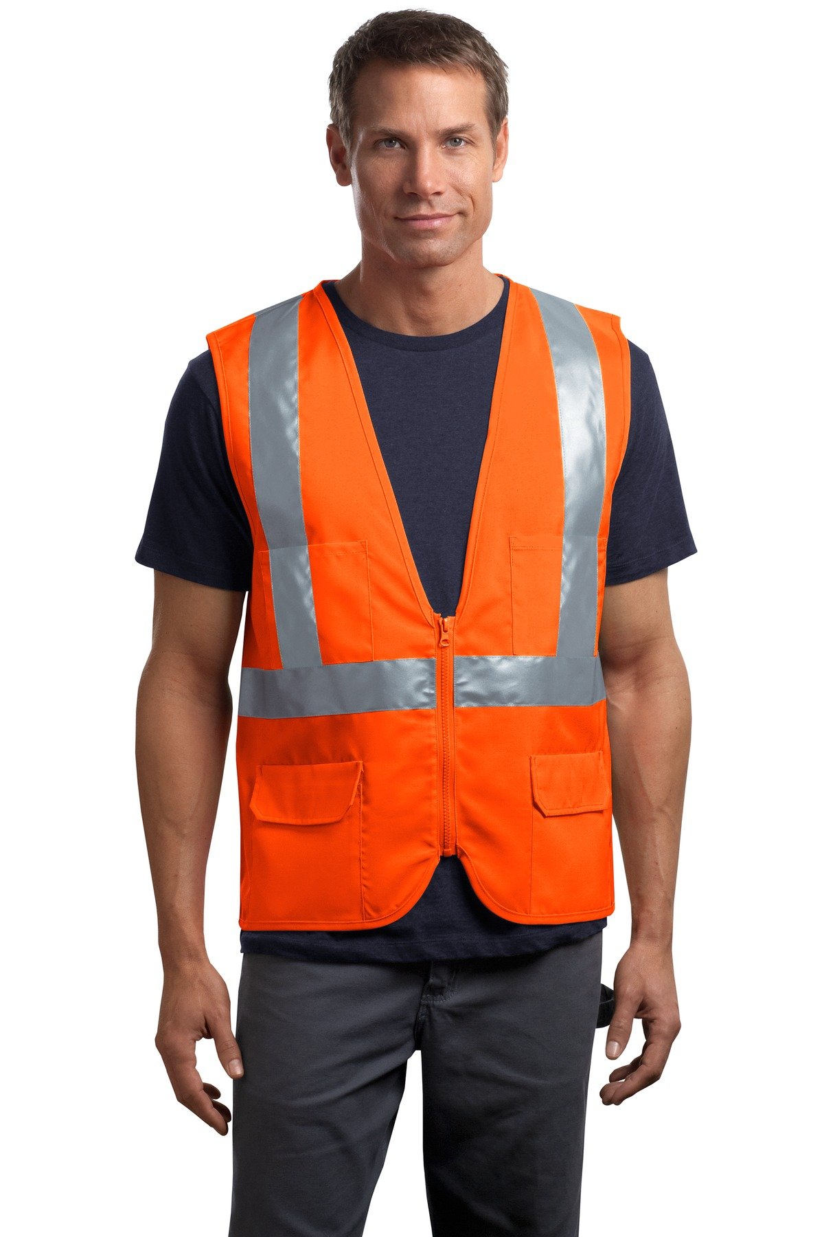 CSV405 - CornerStone - ANSI 107 Class 2 Mesh Back Safety Vest - Safari Sun