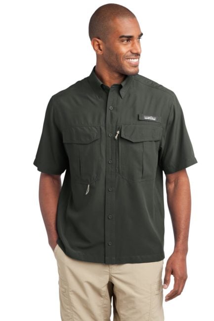 EB602 - Eddie Bauer - Short Sleeve Performance Fishing Shirt - Safari Sun