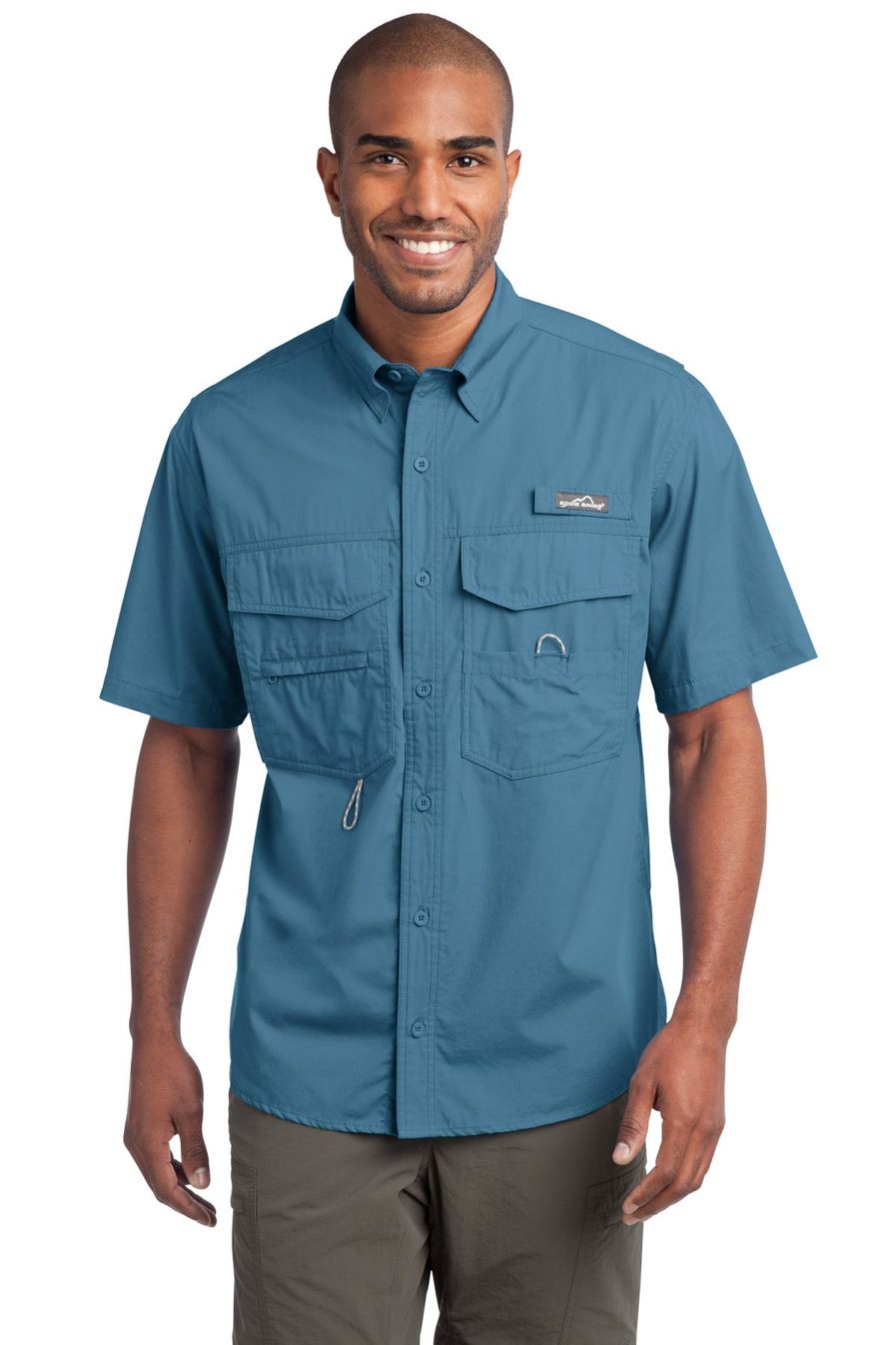 EB608 - Eddie Bauer - Short Sleeve Fishing Shirt - Safari Sun