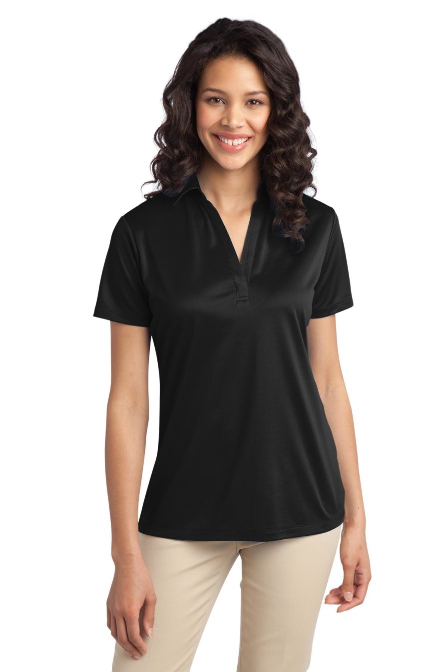 Black Silk touch polo Port Authority