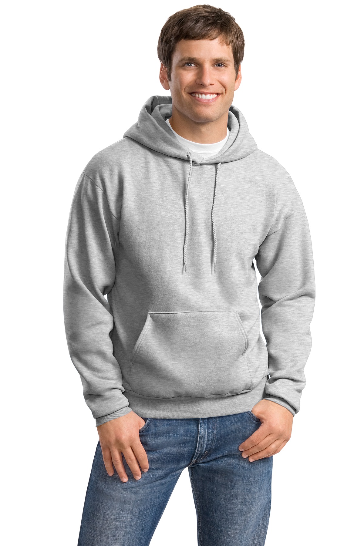 P170 – Hanes EcoSmart – Pullover Hooded Sweatshirt – Safari Sun