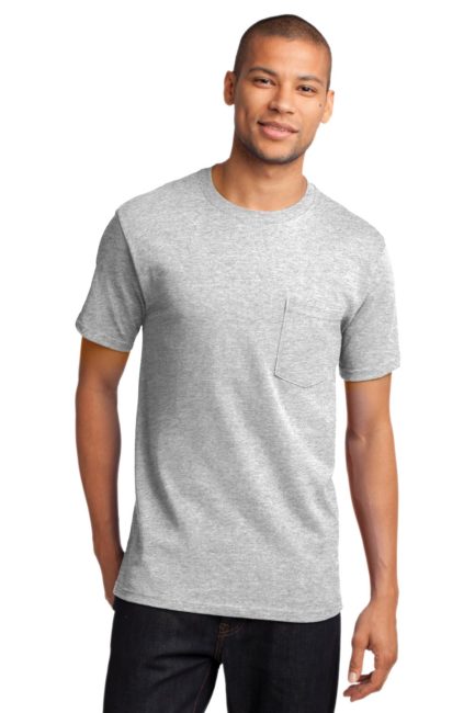 Ash Pocket Tee Port & Company