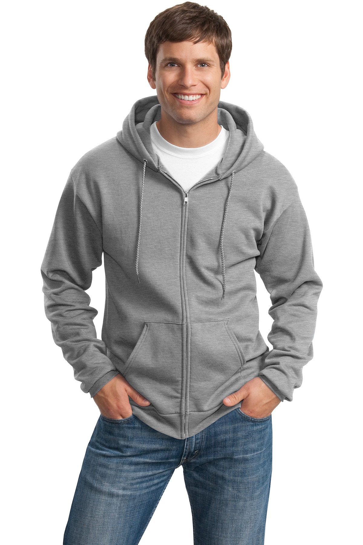PC78ZH – Port & Company – Core Fleece Full-Zip Hooded Sweatshirt ...