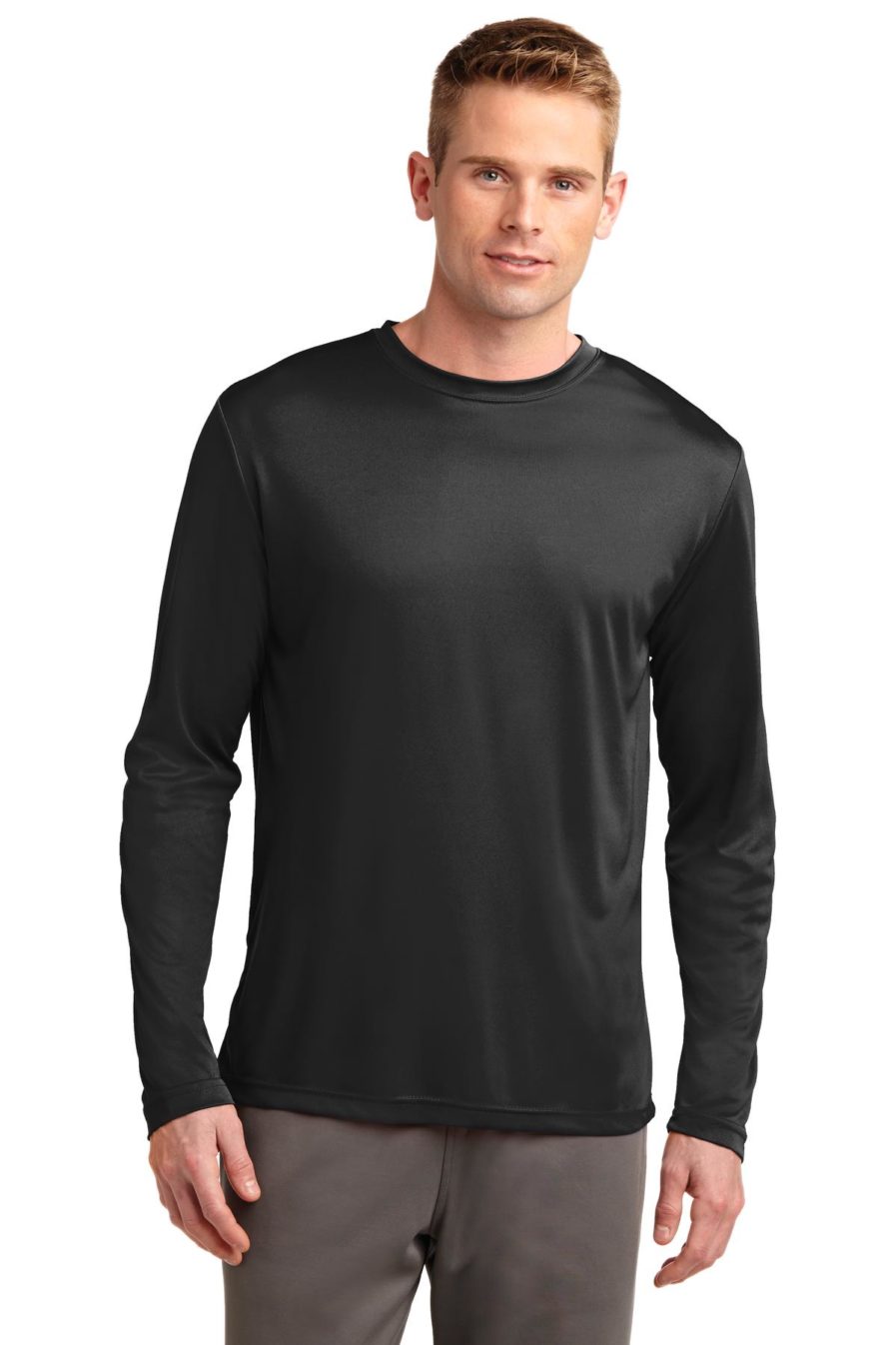 Black Long Sleeve Performance tee Sport Tek