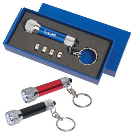 HT02505 - Aluminum LED Flashlight Key Chain
