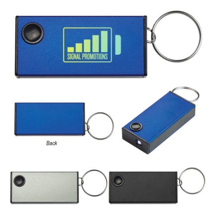 HT02528 - Aluminum LED Light With Key Tag