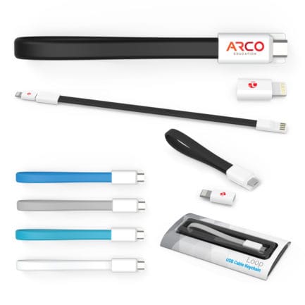 HT02654 - The Loop Micro USB Cable With MFi Adapter