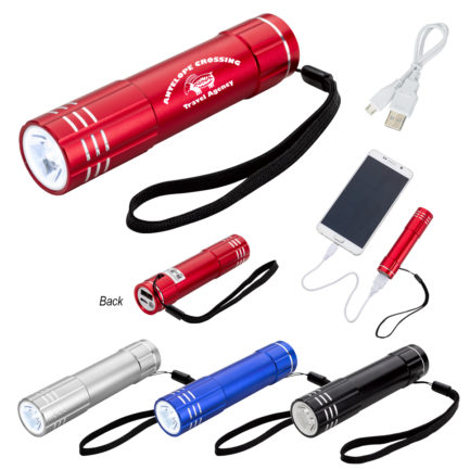 HT02673 - UL Listed Flashlight Power Bank