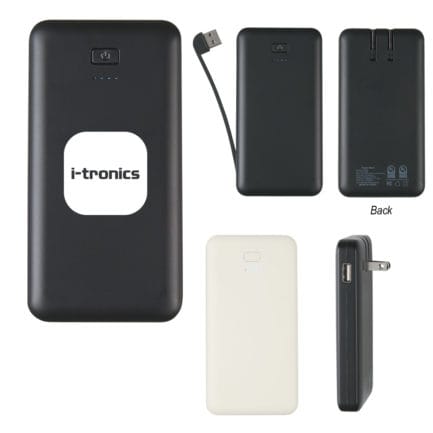 HT02808 - UL Listed USB A/C Adapter Slim Power Bank
