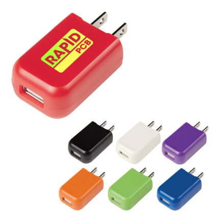 HT02823 - UL Listed Rectangular USB A/C Adapter