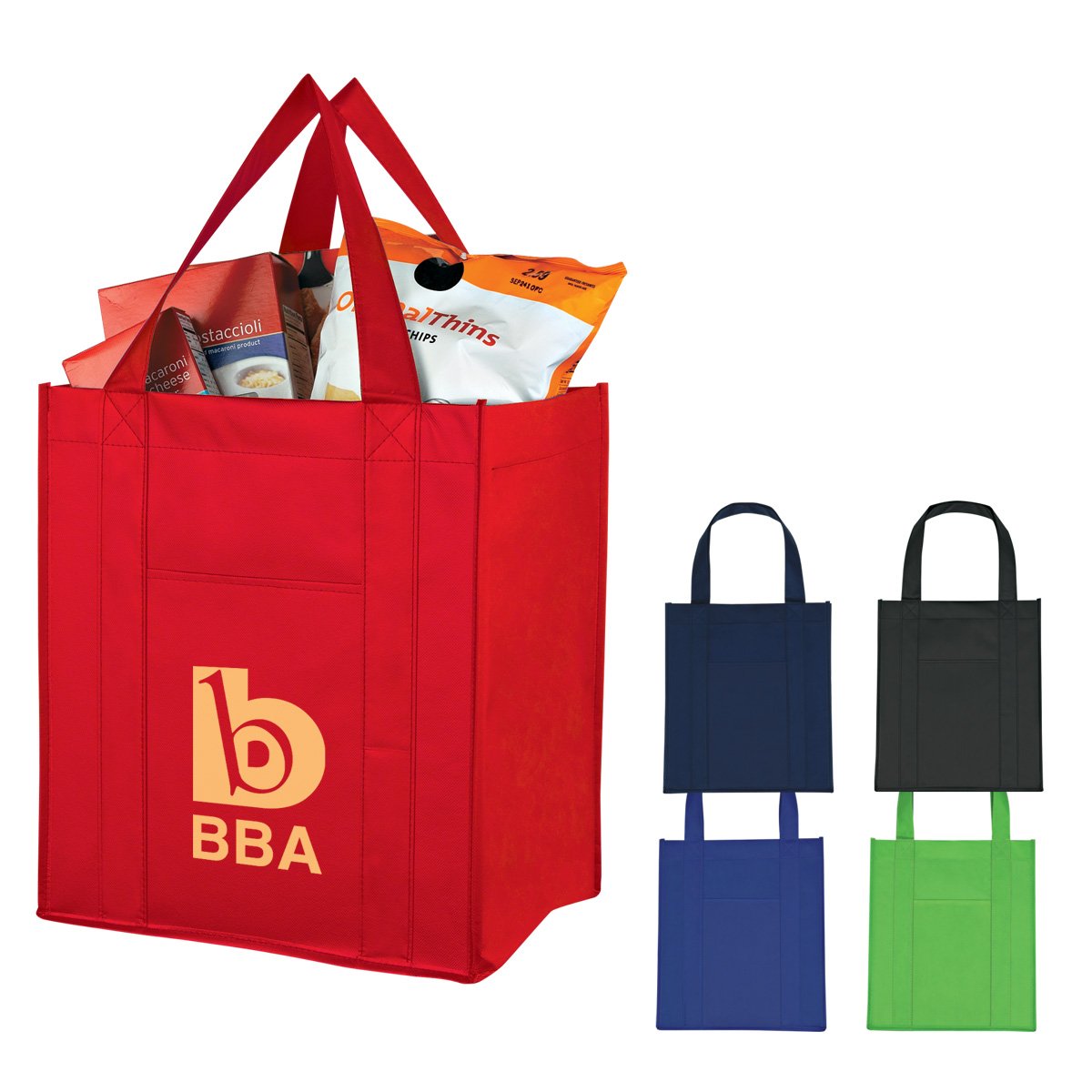 HT03337 Matte Laminated NonWoven Shopper Tote Bag Safari Sun