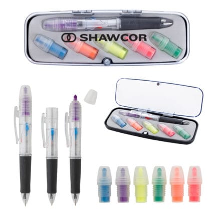 HT0464 - Tri-Color Pen and Highlighter Set