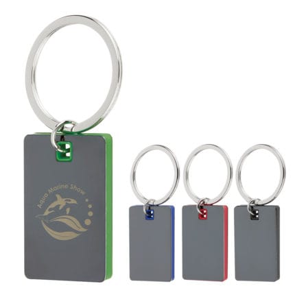 HT04796 - Color Block Mirrored Key Tag