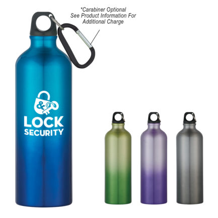 HT05722 - 25 Oz Aluminum Gradient Bike Bottle