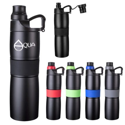 HT05734 - 20 Oz Stainless Steel Easy Grip Sports Bottle