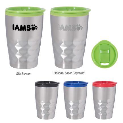HT05740 - 12 Oz. Stainless Steel Mini Diamond Tumbler