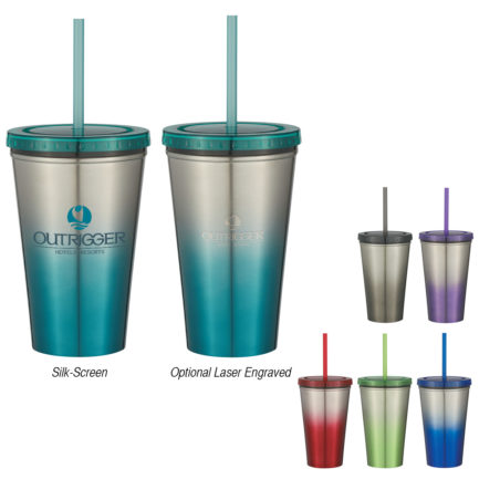 HT05745 - 16 Oz Stainless Steel Chroma  Tumbler