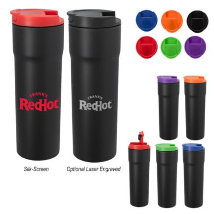 HT05749 - 16 Oz Stainless Steel Segel Raven Tumbler