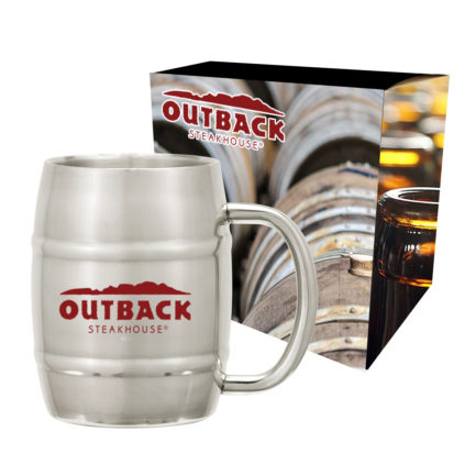 HT05751P - 14 Oz Moscow Mule Barrel Mug with Custom Box