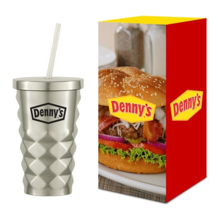 HT05758P - 16 Oz Jagger Diamond Cut Tumbler With Custom Box