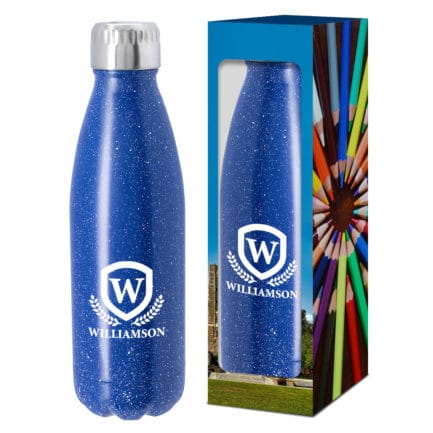 HT05763PW - 16 Oz Stainless Steel Speckled Swig Bottle With Custom Window Box