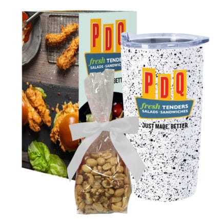 HT05764PF - 20 Oz Speckled Himalayan Tumbler With Stuffer And Custom Box