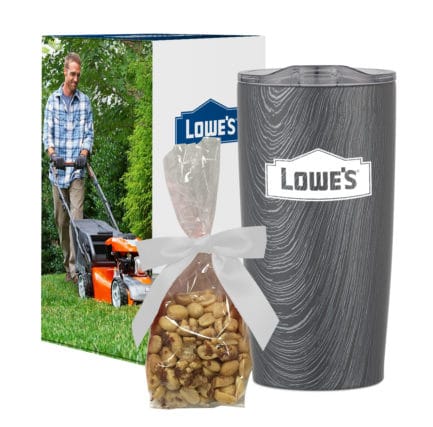 HT05786PF - 20 Oz Woodtone Himalayan Tumbler With Stuffer And Custom Box