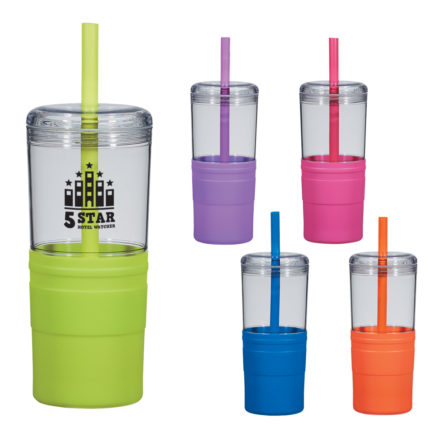 HT05832 - 21 Oz Jelly Straw Tumbler