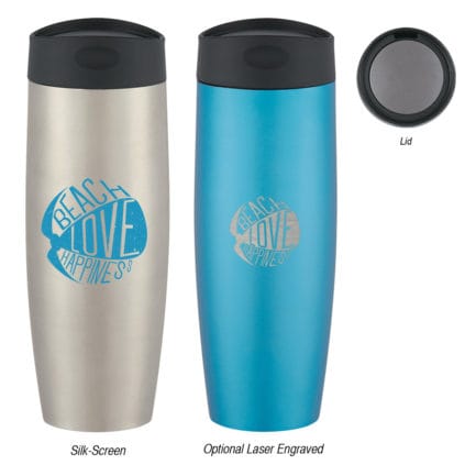 HT05865 - 16 Oz Stainless Steel Metallic Sorbet Tumbler