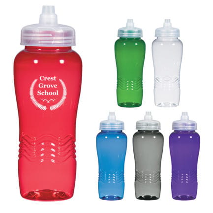 HT05983 - 26 Oz Wave Bottle With Sure Flow Lid