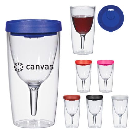 HT05995 - 10 Oz Vino2Go® Wine Tumbler