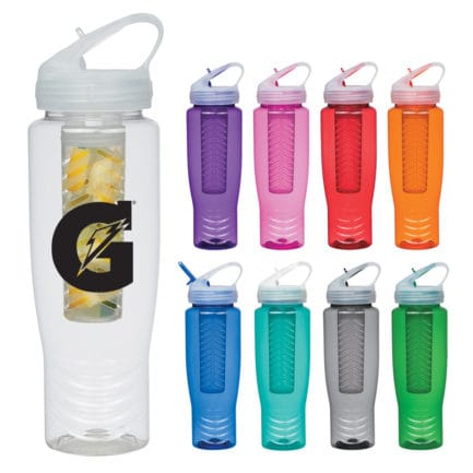 HT05996 - 28 Oz Poly-Clean™ Sports Bottle With Fruit Infuser