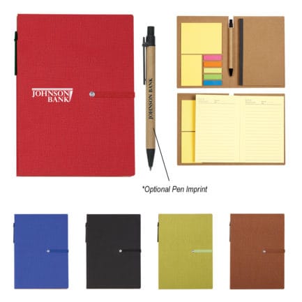 HT06122 - Notebook With Sticky Notes And Pen