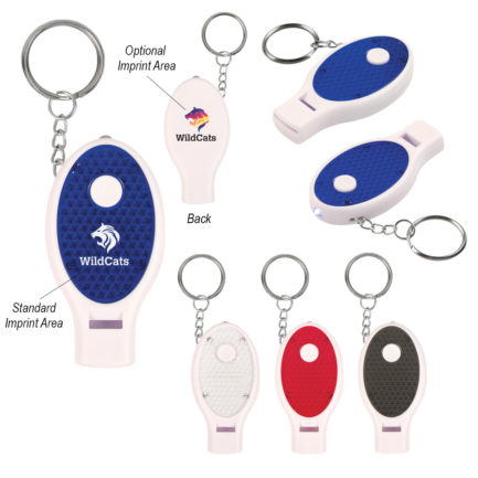 HT068 - Whistle Key Chain With Light