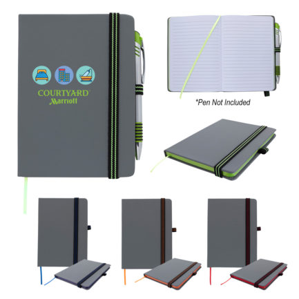 HT06958 - 5 x 7 Striped Accent Journal