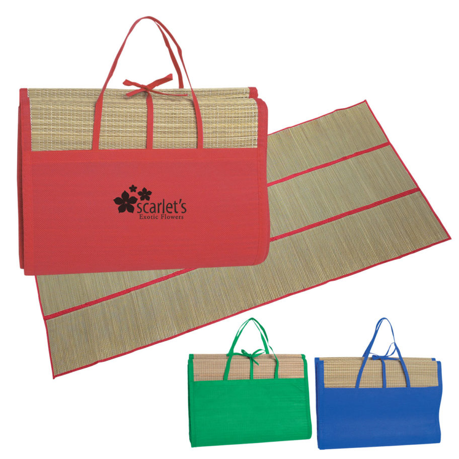 HT07023 Straw Beach Mat Safari Sun