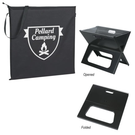 HT07041 - Collapsible Portable Grill With Carrying Bag