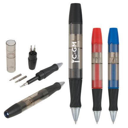 HT07236 - Tool Pen With Screwdrivers And Light