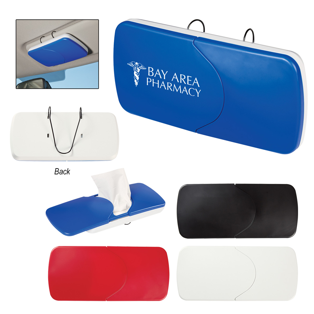 HT09012 Auto Visor Tissue Holder Safari Sun