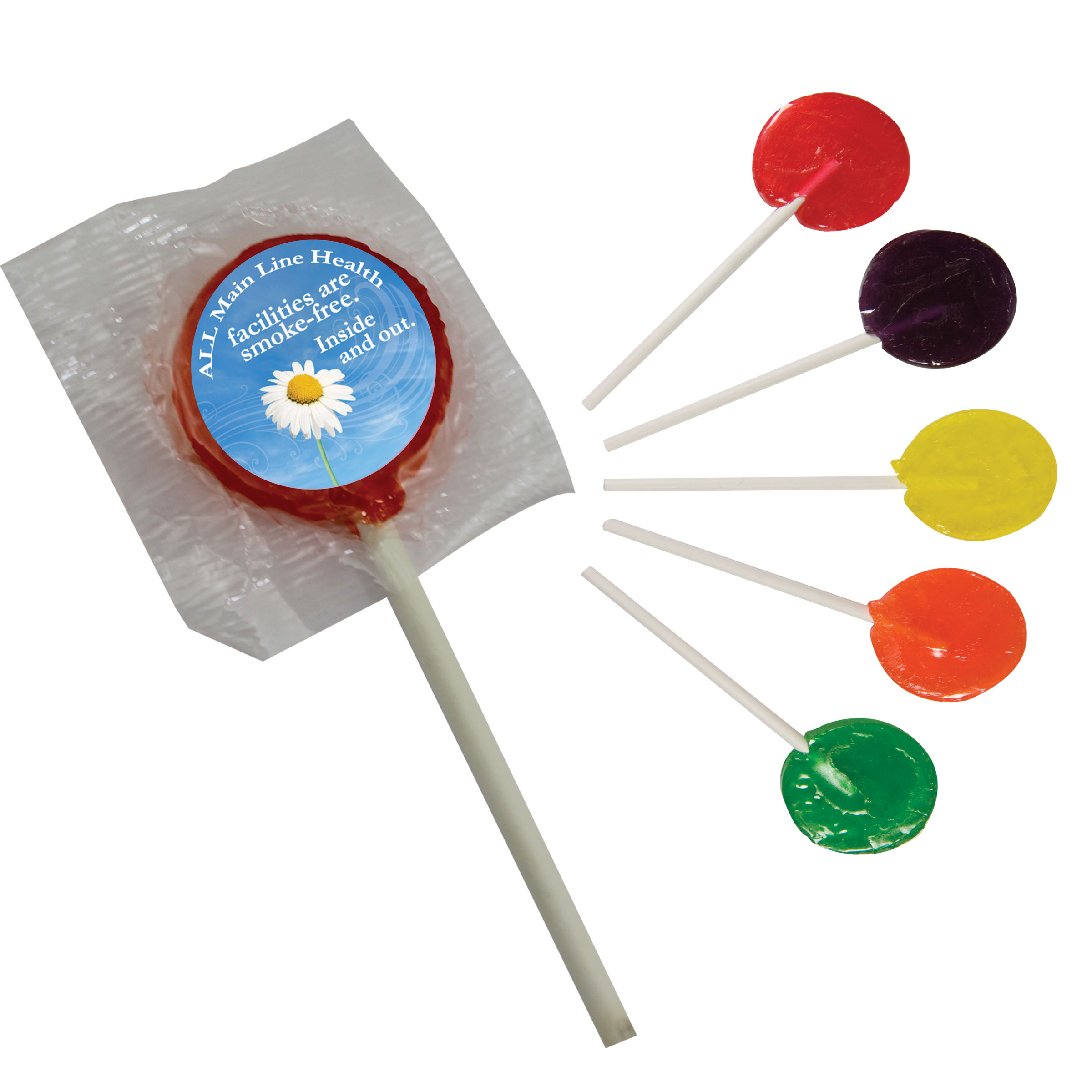 HT0LOLLIPOP01 Lollipop w/ Round Label Safari Sun