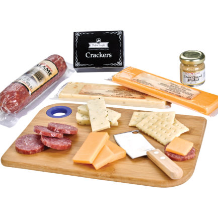 HT0MEATCHEESE-SET - Charcuterie Favorites Board With Meat & Cheese Set