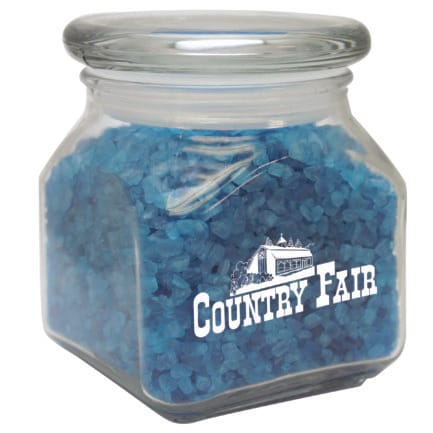 HT0SSCJ10-BATH - Small Square Jar w/ Spa Bath Crystals