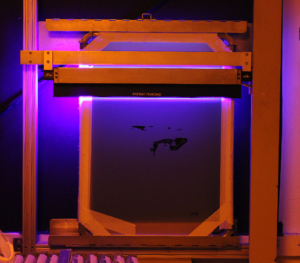 Screen on a UV Light