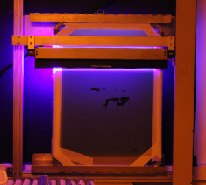 Screen on a UV Light